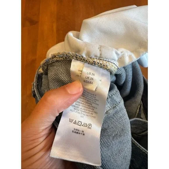 Woman’s free people ankle crop jeans waist size 26 - Picture 3 of 5